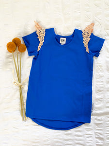 Royal Blue Tee - With Wings